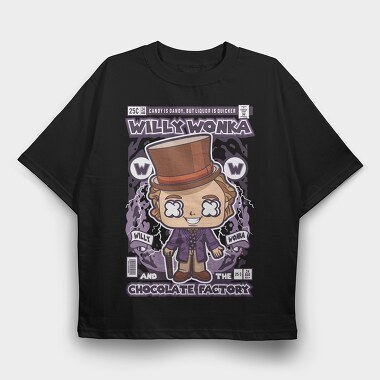 Willy Wonka And The Chocolate Factory, Tricou Oversize Barbati (Unisex)