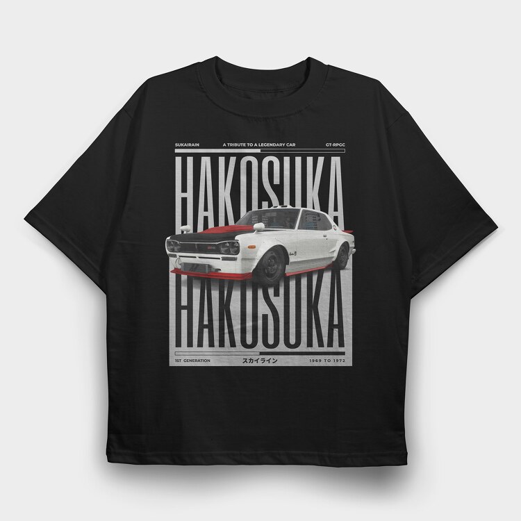 Hakosuka Skyline, Tricou Oversize Barbati (Unisex)