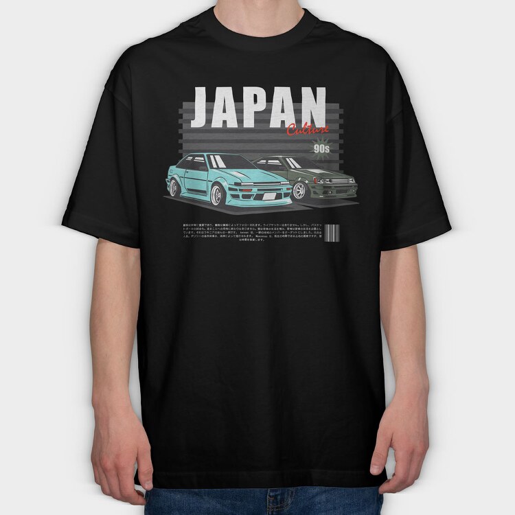Japan Culture, Tricou Oversize Barbati (Unisex)