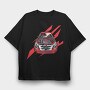 Motor Detail Red Car, Tricou Oversize Barbati (Unisex)