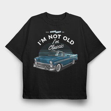 1956 chevy bel air convertible 2, Tricou Oversize Barbati (Unisex)