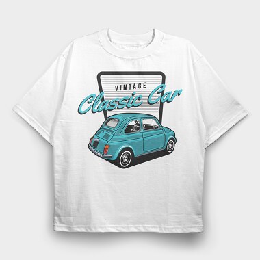 1975 Fiat 500, Tricou Oversize Barbati (Unisex)