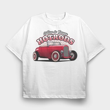 Hotrod 4, Tricou Oversize Barbati (Unisex)