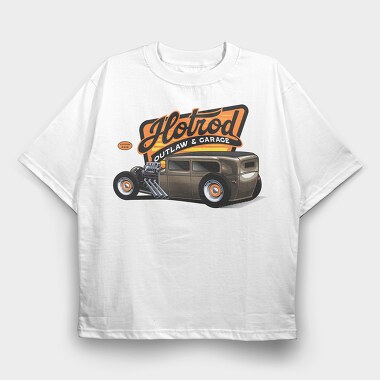 Hotrod 7, Tricou Oversize Barbati (Unisex)