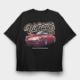 Vintage Ride Porsche, Tricou Oversize Barbati (Unisex)