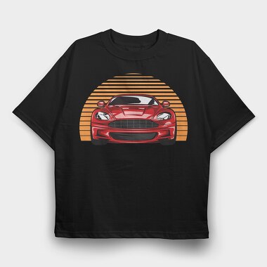 Aston Retro, Tricou Oversize Barbati (Unisex)