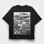 Classic Car, Tricou Oversize Barbati (Unisex)