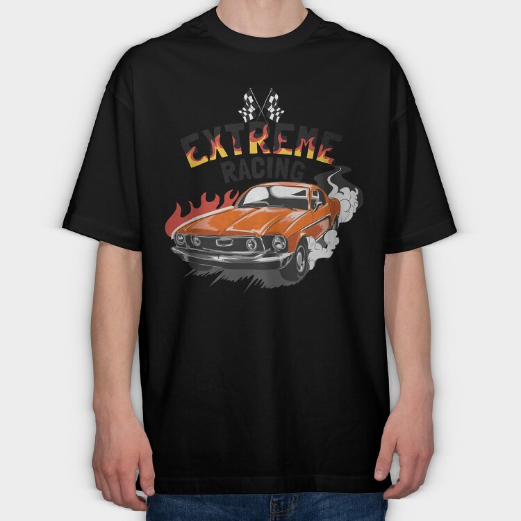 Extreme Racing, Tricou Oversize Barbati (Unisex)