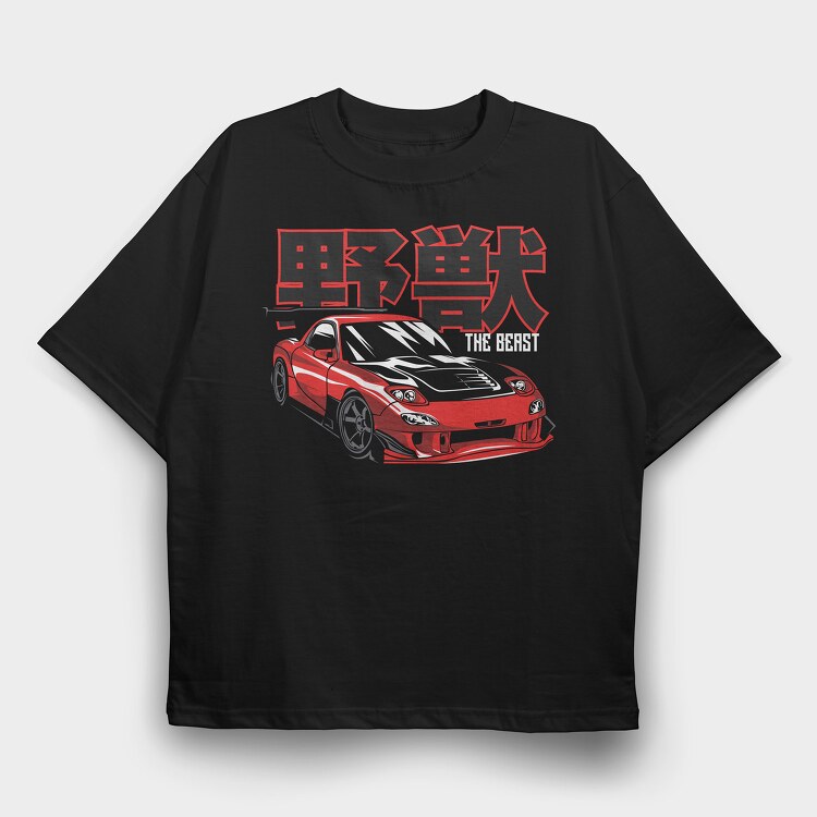 Rx 7 Drift, Tricou Oversize Barbati (Unisex)