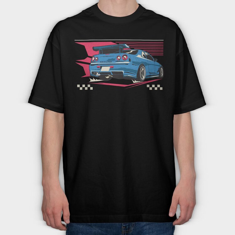 Skyline 3, Tricou Oversize Barbati (Unisex)