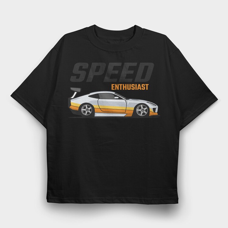 Speed Enthusiast, Tricou Oversize Barbati (Unisex)