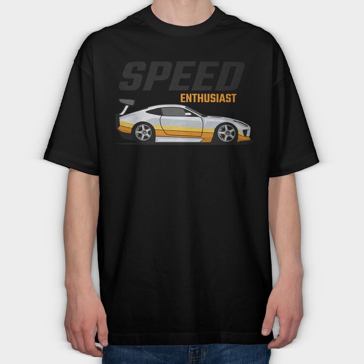 Speed Enthusiast, Tricou Oversize Barbati (Unisex)