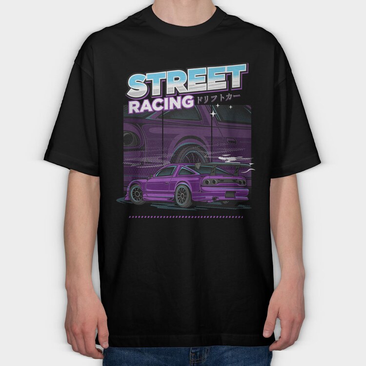 Street Racing 2, Tricou Oversize Barbati (Unisex)