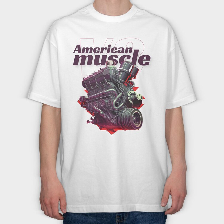 Engine Anime, Tricou Oversize Barbati (Unisex)