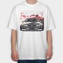 Futuristic Car Smoke, Tricou Oversize Barbati (Unisex)
