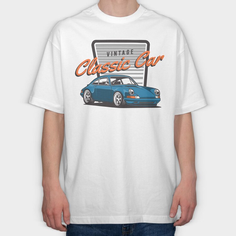 1974 Porsche 911, Tricou Oversize Barbati (Unisex)
