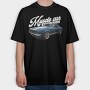 Muscle Blue Car, Tricou Oversize Barbati (Unisex)