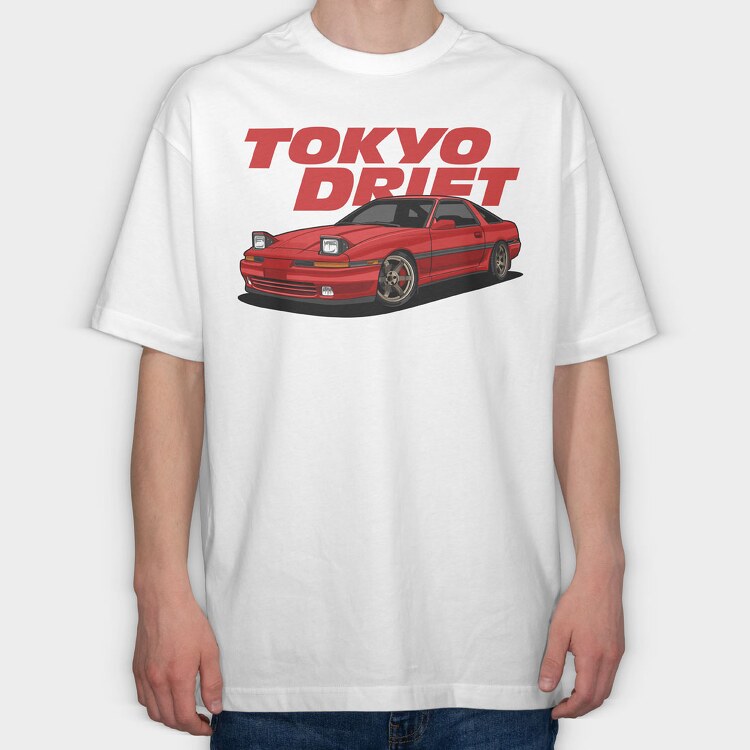 Tokyo Drift, Tricou Oversize Barbati (Unisex)