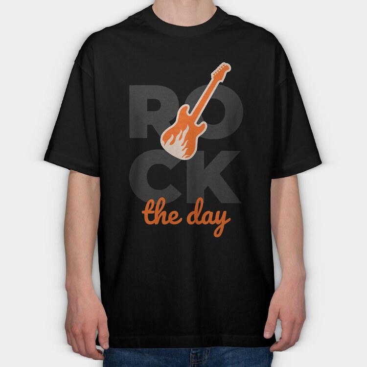 Rock the Day, Tricou Oversize Barbati (Unisex)