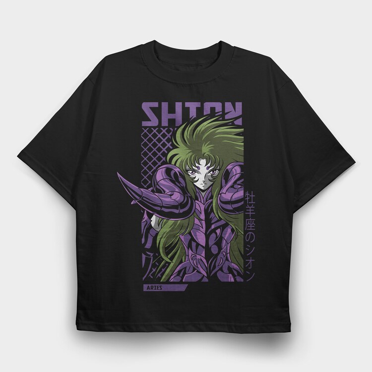 Aries Shion, Tricou Oversize Barbati (Unisex)