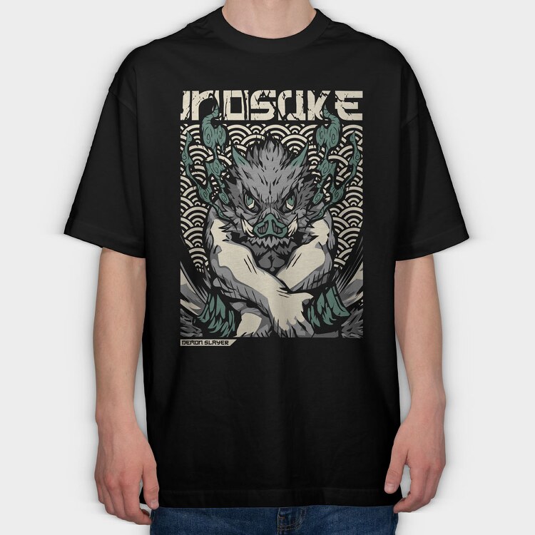Inosuke, Tricou Oversize Barbati (Unisex)