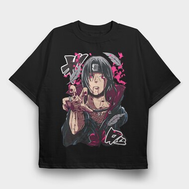 Itachi Uchiha V2 Ex, Tricou Oversize Barbati (Unisex)
