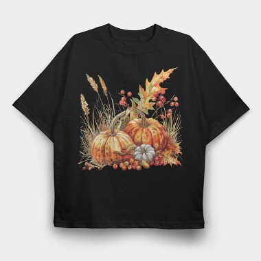 Autumn Harvest Feast, Tricou Oversize Barbati (Unisex)