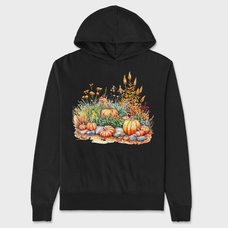 Autumn Harvest Pumpkins, Hanorac Oversize Barbati (Unisex)