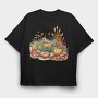 Autumn Harvest Pumpkins, Tricou Oversize Barbati (Unisex)