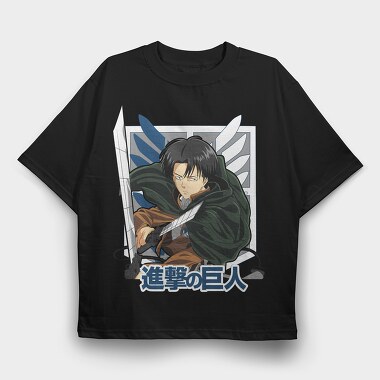 Attack on Titan 1, Tricou Oversize Barbati (Unisex)