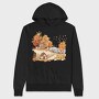 Autumn Hut Pumpkin, Hanorac Oversize Barbati (Unisex)