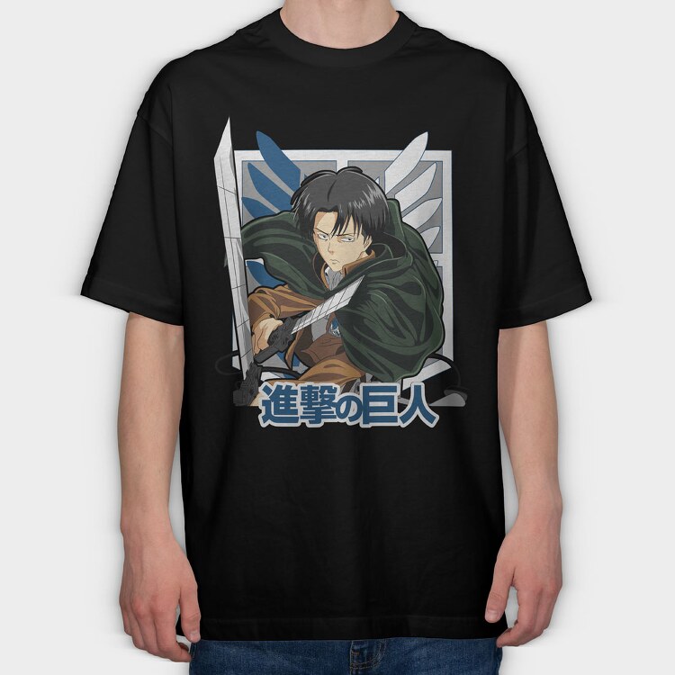 Attack on Titan 1, Tricou Oversize Barbati (Unisex)
