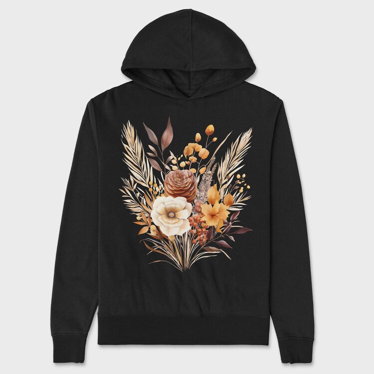 Autumn Leaves Bouquet, Hanorac Oversize Barbati (Unisex)