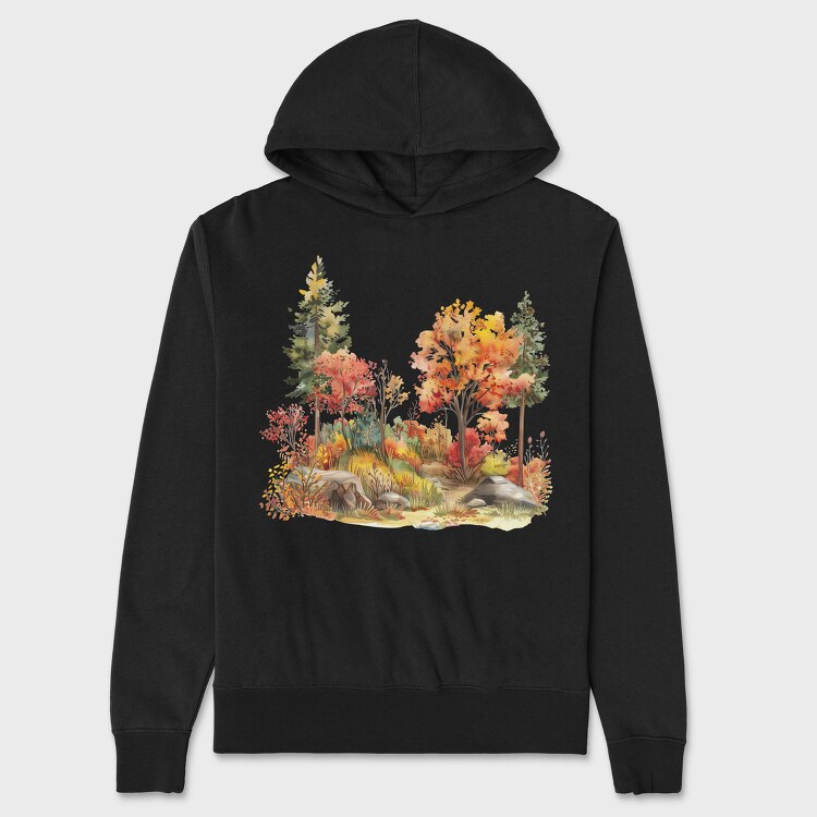 Autumn Leaves Dance, Hanorac Oversize Barbati (Unisex)