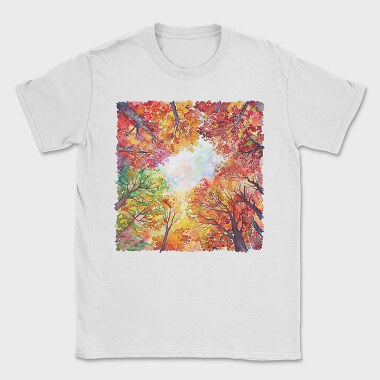 Autumn Leaves Forest, Tricou Barbati (Unisex)