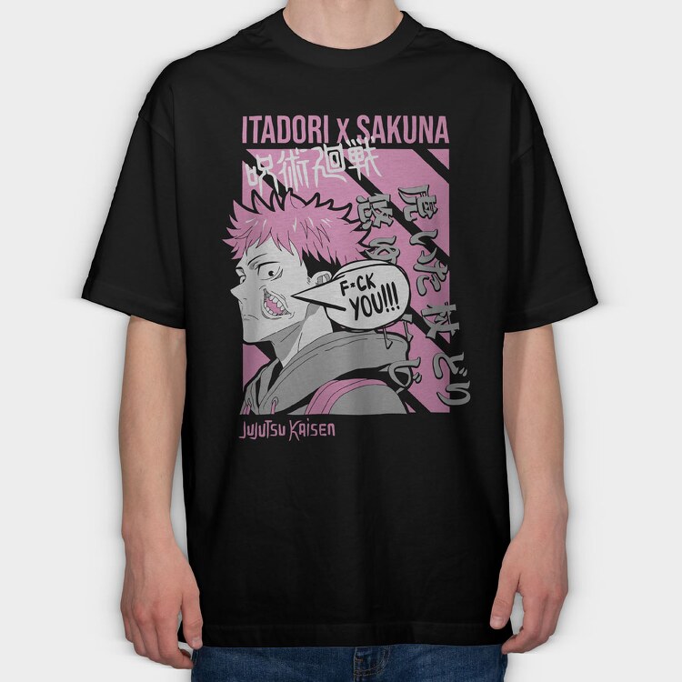 Itadori X Sukuna, Tricou Oversize Barbati (Unisex)