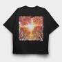 Autumn Leaves Path, Tricou Oversize Barbati (Unisex)