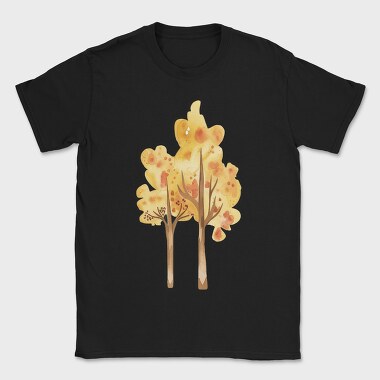 Autumn Leaves Tree, Tricou Barbati (Unisex)