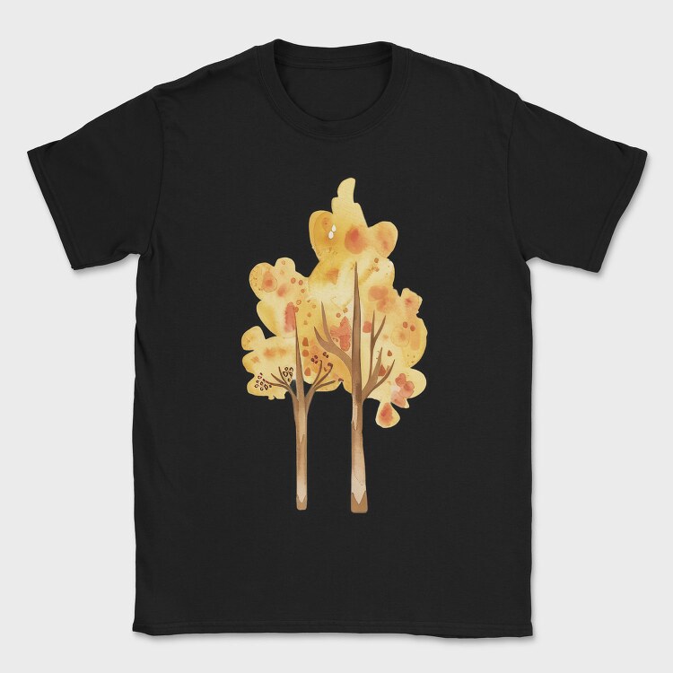 Autumn Leaves Tree, Tricou Barbati (Unisex)