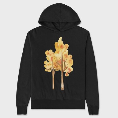 Autumn Leaves Tree, Hanorac Oversize Barbati (Unisex)