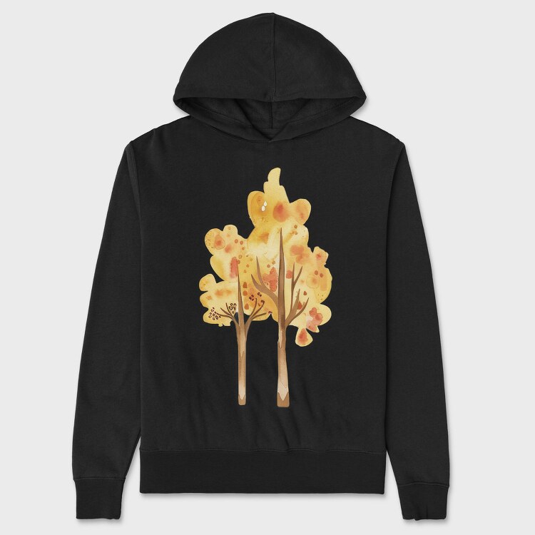 Autumn Leaves Tree, Hanorac Oversize Barbati (Unisex)