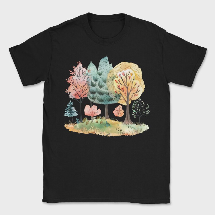 Autumn Magic Forest, Tricou Barbati (Unisex)