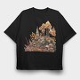 Autumn Mushrooms Forest, Tricou Oversize Barbati (Unisex)