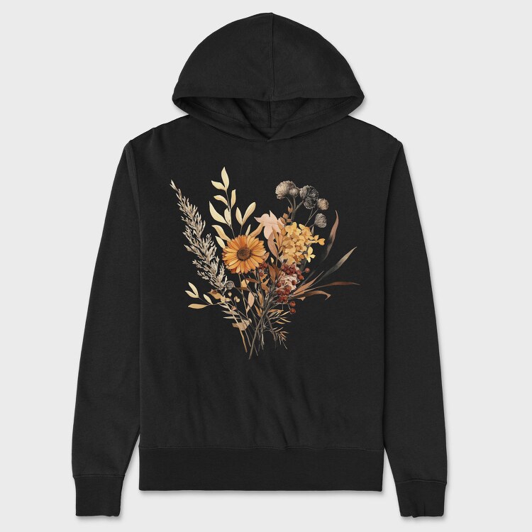 Autumn Petal Symphony, Hanorac Oversize Barbati (Unisex)