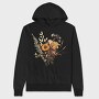 Autumn Petal Symphony, Hanorac Oversize Barbati (Unisex)