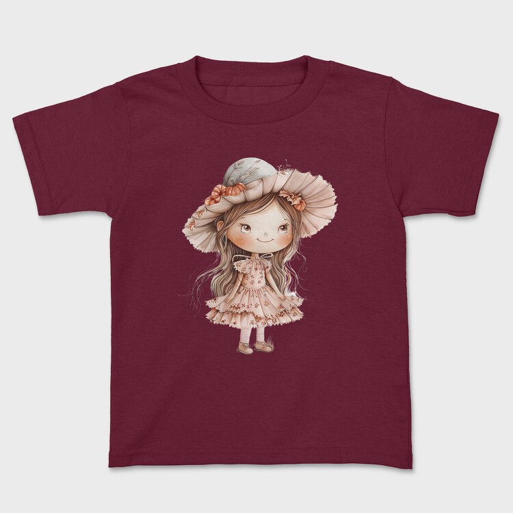 Autumn Pink Girl, Tricou Copii