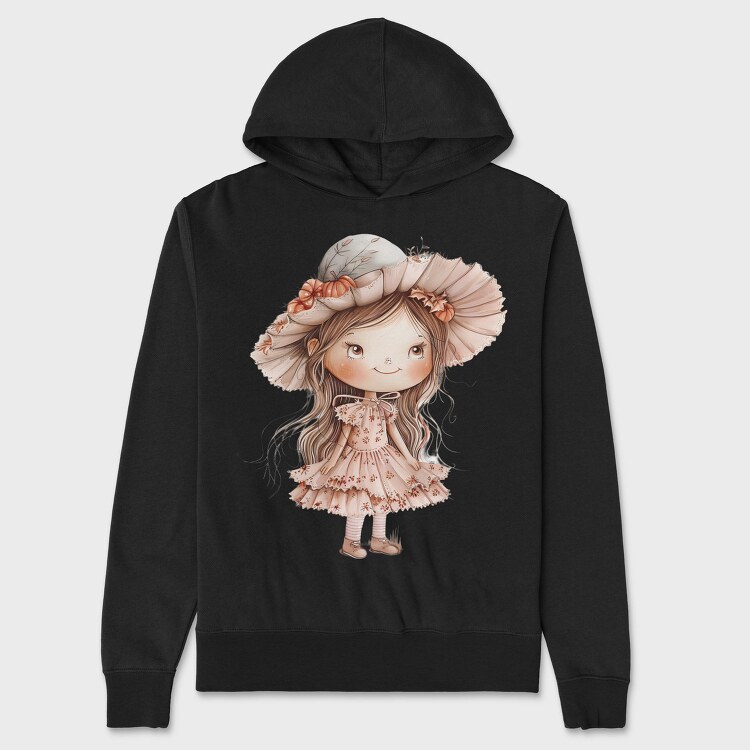 Autumn Pink Girl, Hanorac Oversize Barbati (Unisex)