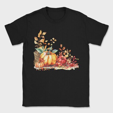 Autumn Pumpkin Bounty, Tricou Barbati (Unisex)