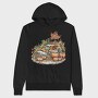 Autumn Pumpkins Garden, Hanorac Oversize Barbati (Unisex)