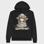 Autumn Whimsy Girl, Hanorac Oversize Barbati (Unisex)